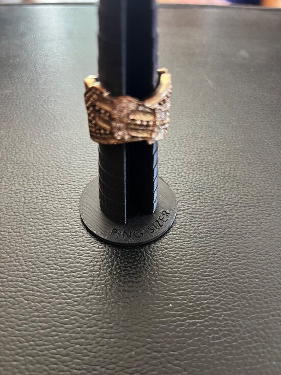 Unknown Other - Vintage Gold-Tone Skeleton Hand Ring With Adjustable Band And Textured Design